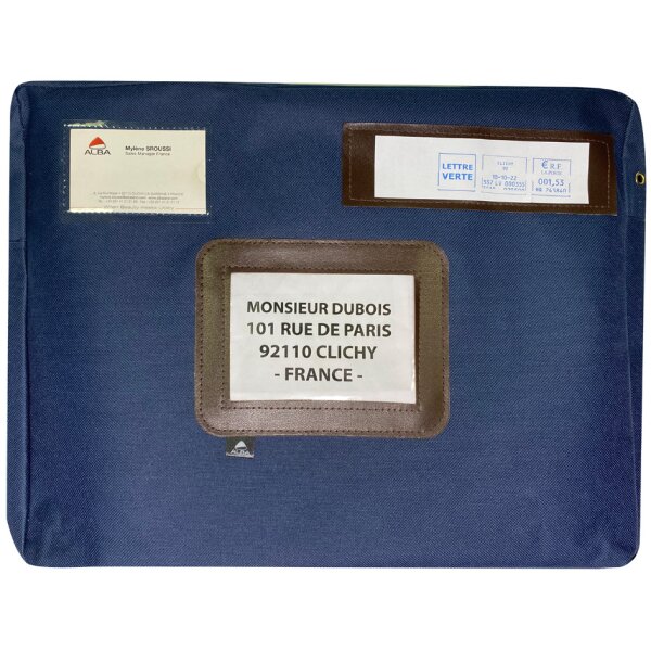 ALBA Banktasche "POCSOU B" mit Dehnfalte, Polyester, blau