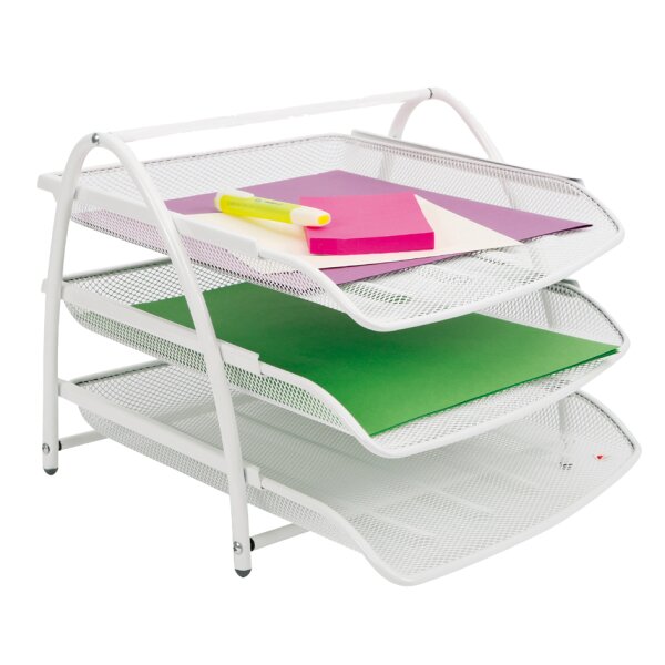 ALBA Briefablage "MESHTRAY3", DIN A4, Drahtmetall, schwarz