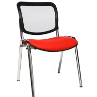 Topstar Chaise de bureau Net Point Visit chrom, rouge