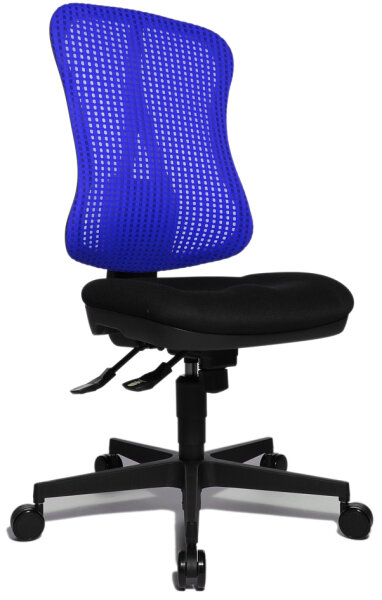 Siège de bureau ergonomique à assise galbée – Topstar: sans accoudoirs