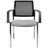 Topstar Besucherstuhl "BtoB 10 Netz", hellgrau