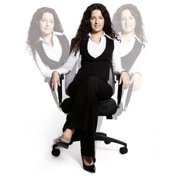 Topstar Bürodrehstuhl "Lady Sitness Deluxe", schwarz blau
