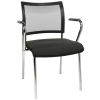 Topstar Chaise de bureau filet Visit 10, rouge