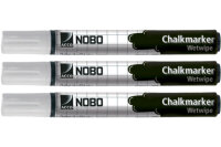NOBO Chalk Marker 34438398 blanc 3 pcs.