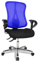 Topstar Chaise de bureau pivotante Sitness 90, bleu,