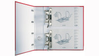 LEITZ Plastik-Doppelordner, für 2 x A5 quer, 75 mm, rot