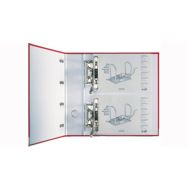 LEITZ Plastik-Doppelordner, für 2 x A5 quer, 75 mm, grün