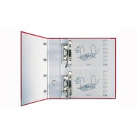 LEITZ Plastik-Doppelordner, für 2 x A5 quer, 75 mm, grün