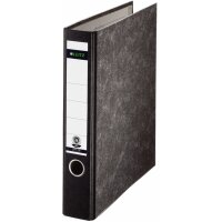 LEITZ Wolkenmarmor-Ordner, 180 Grad, DIN A4, 80 mm, schwarz