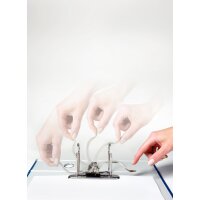 LEITZ Classeur marbré nuageux, 180 dégrés, A4, 80 mm, noir