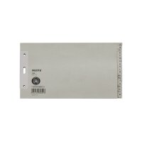 LEITZ Tauenpapier-Register, A-Z, A5 quer, 20-teilig, grau