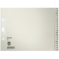 LEITZ Intercalaires en papier naturel, A-Z, A4+, mi-hauteur