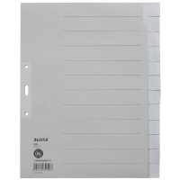 LEITZ Intercalaires en papier naturel, uni, A4 extra large