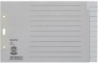 LEITZ Tauenpapier-Register, blanko, A5 quer, 12-teilig, grau