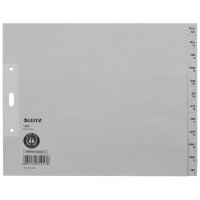 LEITZ Tauenpapier-Register, Monate, A4 Überbreite,...