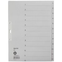 LEITZ Intercalaires en papier naturel,...