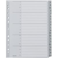 LEITZ Intercalaires en plastique, A-Z, format A4 extra large
