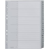LEITZ Intercalaires en plastique, A-Z, format A4 extra large
