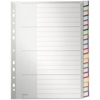 LEITZ Kunststoff-Register, blanko, A4 Überbreite,...