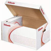 Esselte Archiv-Klappdeckelbox, DIN A4, weiss