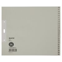 LEITZ Intercalaires en papier naturel,...