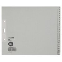 LEITZ Intercalaires en papier naturel,...