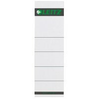 LEITZ Etiquette bristol pr dos de classeur, 57 x 190 mm,gris