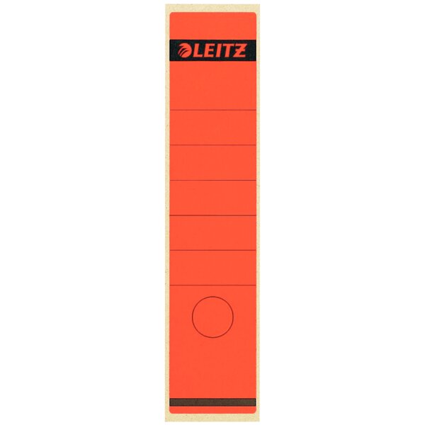 LEITZ Etiquette pour dos de classeur, 61 x 285 mm, rouge