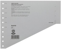 LEITZ Staffel-Trennblätter, DIN A4 Überbreite, grau
