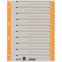 LEITZ Trennblätter, A4 Überbreite, Kraftkarton 230g qm, grün