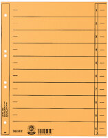 LEITZ Intercalaires, format A4 extra large,en carton manille