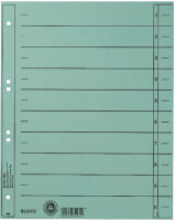 LEITZ Intercalaires, format A4 extra large,en carton manille