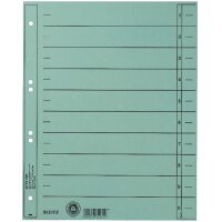 LEITZ Intercalaires, format A4 extra large,en carton manille