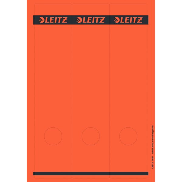 LEITZ Ordnerrücken-Etikett, 61 x 285 mm, lang, breit, grau