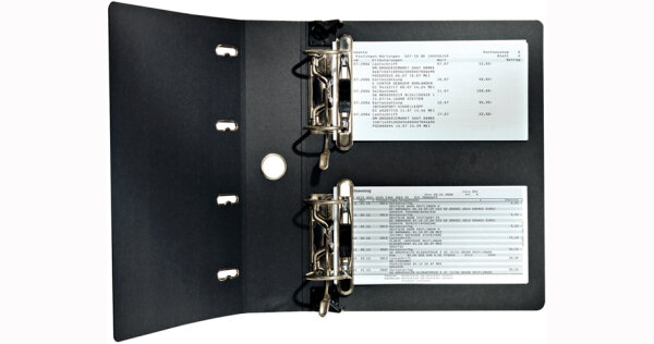 LEITZ Hänge-Doppelordner, 2 x DIN A5 quer, 75 mm, schwarz