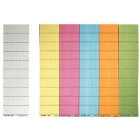 LEITZ Blanko-Beschriftungsschildchen, (B)60 x (H)21 mm, rot