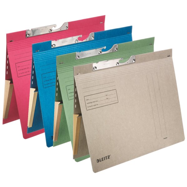 LEITZ Pendelhefter, mit Dehntasche, A4, rot