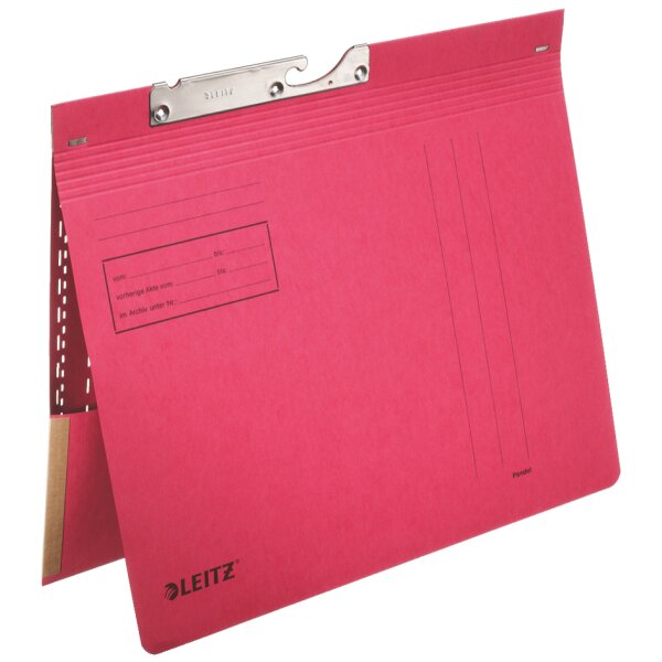 LEITZ Pendelhefter, mit Tasche, A4, rot