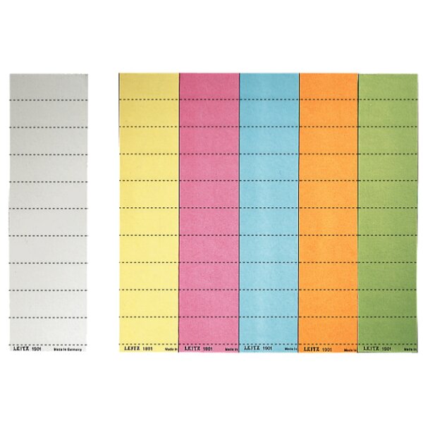 LEITZ Blanko-Beschriftungsschildchen, (B)50 x (H)15 mm, weiss