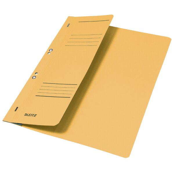 LEITZ Chemise à oeillets, carton manille, A4, jaune
