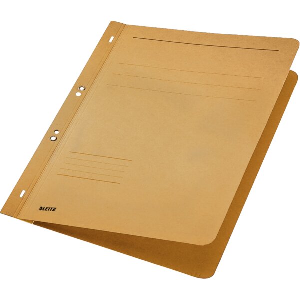 LEITZ Chemise &agrave; oeillet, A4, carte lustr&eacute;e, chamois