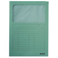 LEITZ Sichtmappe, DIN A4, Karton, mit Sichtfenster, gelb