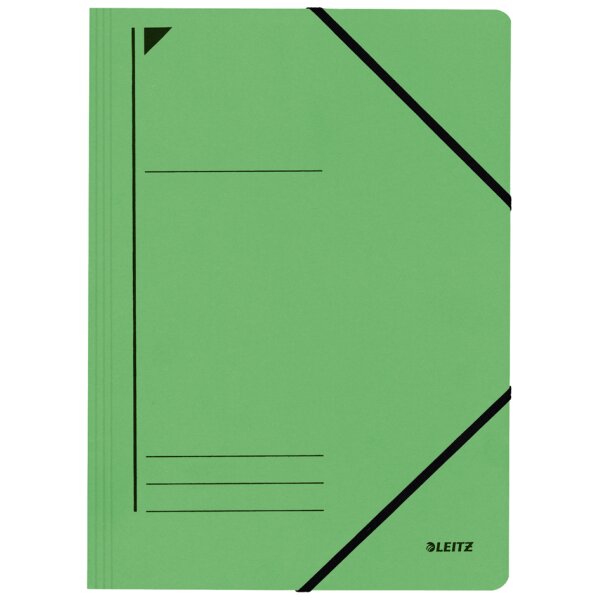 LEITZ Chemise à élastique, format A4, carton, vert