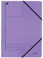 LEITZ Eckspannermappe, DIN A4, Karton 450 g m, violett
