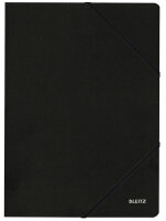 LEITZ Eckspannermappe, DIN A4, Karton 450 g qm, schwarz