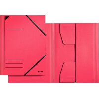 LEITZ Eckspannermappe, DIN A4, Karton 320 g qm, rot