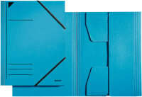 LEITZ Eckspannermappe, DIN A4, Karton 320 g qm, blau