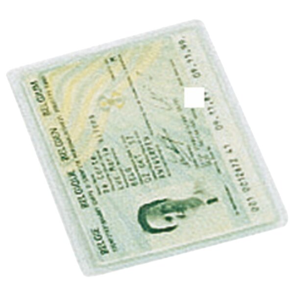 LEITZ Étuis de poche, PVC, simple, 0,20 mm, 54 x 86 mm