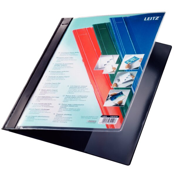 LEITZ chemise à lamelle Exquisit à pochette de présentation