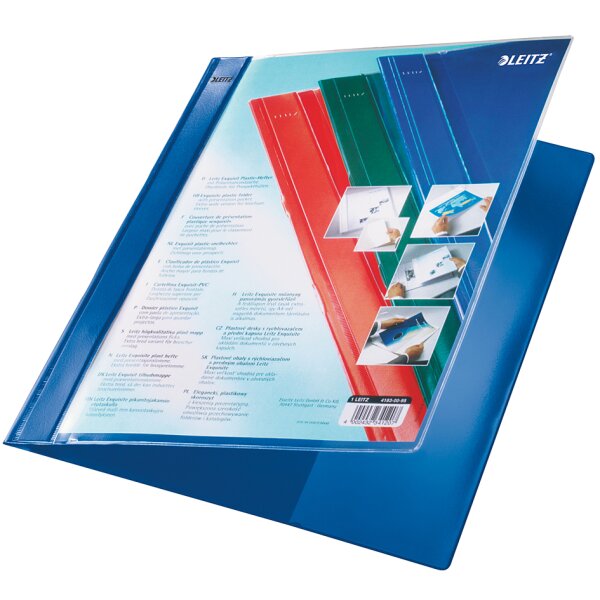 LEITZ chemise à lamelle Exquisit à pochette de présentation